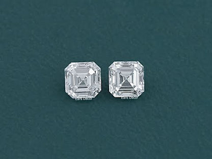 Asscher Cut Lab Grown Diamond Matching Pair
