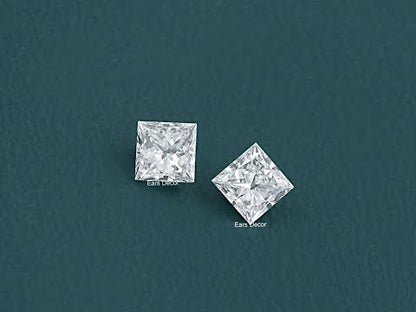 Princess Cut Lab Grown Diamond Pair